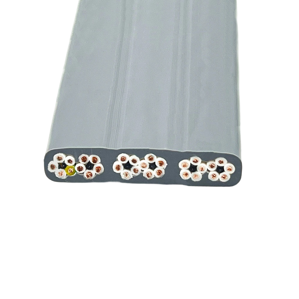 Câble plat de déplacement d'ascenseur de résistance à l'huile et aux produits chimiques HO5VVD3H6-F